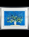 Le bouquet sur fond bleu - Cottavoz 2001